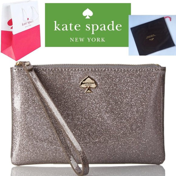 kate spade Handbags - ***SOLD***Kate Spade 14K Gold Glitter Wallet NWT